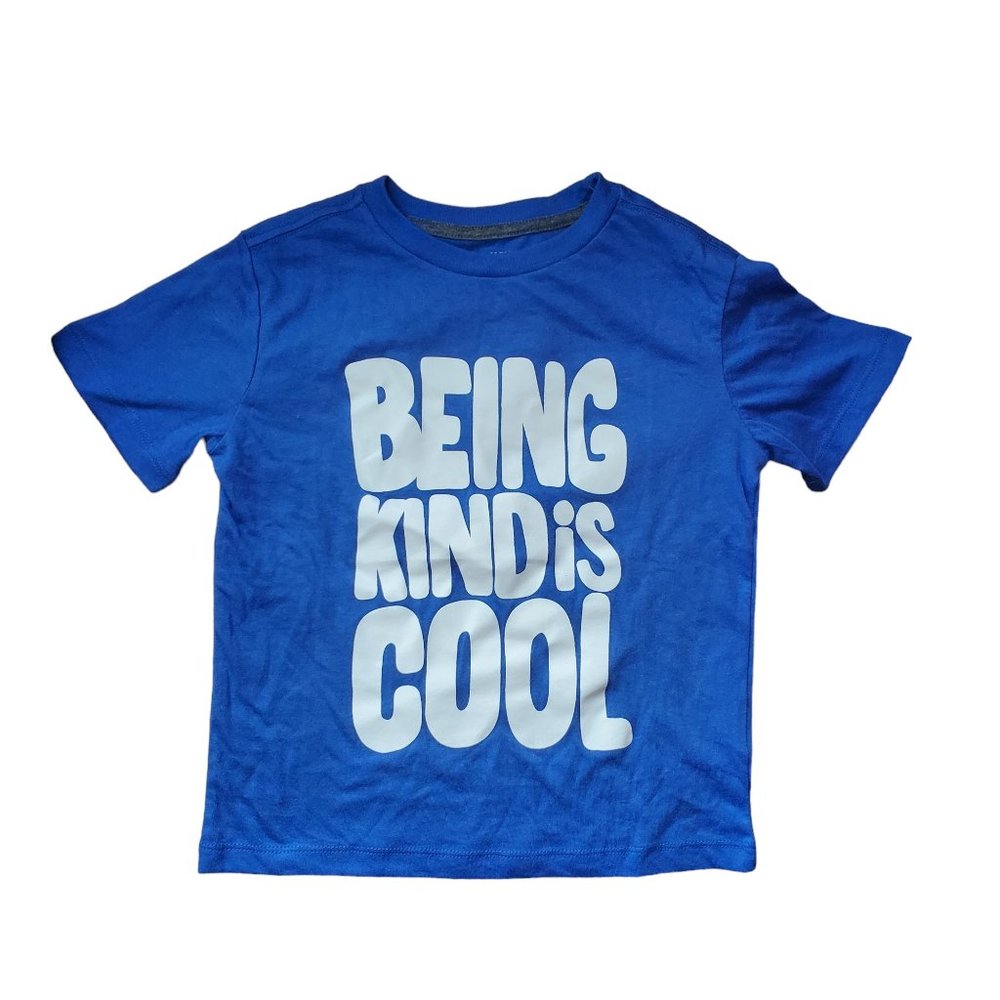 NEW Boys Soft Old Navy Short Sleeve Shirt Blue Kind Size XS / 5